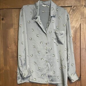 ports international women's gray Patterned Shirt